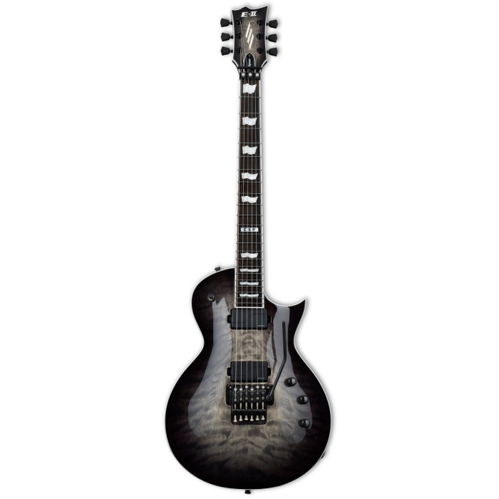 ESP LTD EIIECFRQMCHB ESP E-II Eclipse Charcoal Burst | Koyu Gri Alevli Kapak Floyd Rose