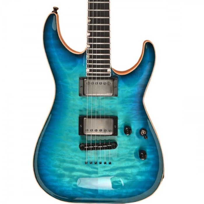 ESP LTD EUSHOR2QMEB43E2 ESP USA Horizon II Quilted Maple Aqua Marine | Amerikan Yapımı Okyanus Mavisi