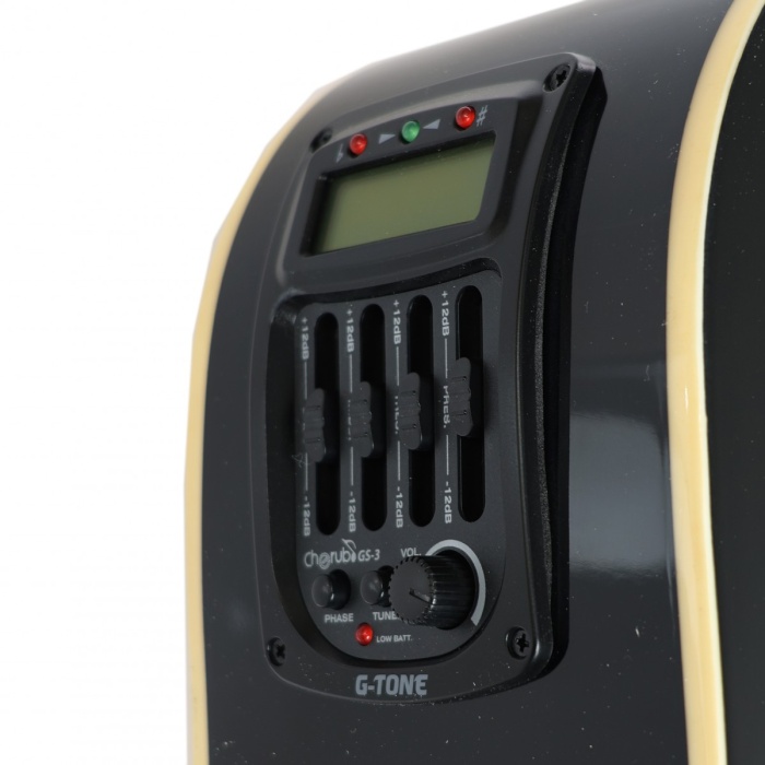 Almira F650N-BKC Elektro Akustik Gitar - Siyah (Başlangıç/Orta - Cutaway Kasa) | Siyah Parlak Cila, Kesik Kasa (Cutaway), Dahili Akort Cihazlı Preamp Sistemi | Ölçüler: 41 İnç Standart Dreadnought