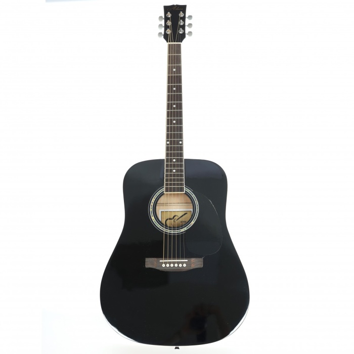 Almira F650N-BK Siyah Akustik Gitar | Mat Siyah Sap Parlak Gövde