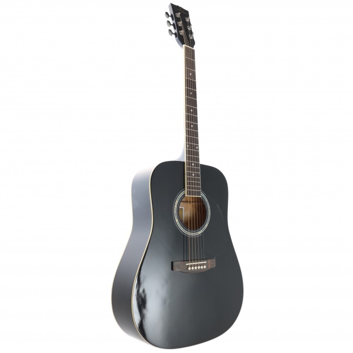 Almira F650N-BK Siyah Akustik Gitar | Mat Siyah Sap Parlak Gövde