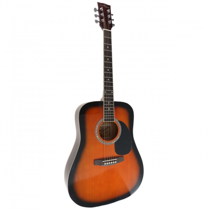 Almira F650N-SB Akustik Gitar - Sunburst (Başlangıç - Dreadnought Kasa) | Geleneksel Sunburst Kaplama, Ergonomik Sap Profili, Akustik Gövde Rezonansı | Ölçüler: 41 İnç Standart Dreadnought