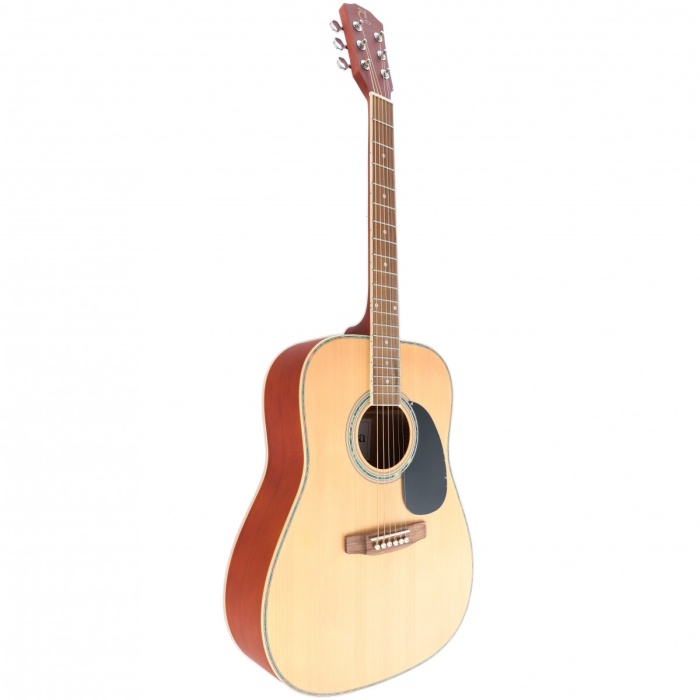 Almira F800N Akustik Gitar - Naturel (Orta Seviye - Dreadnought Kasa) | İleri Seviye İşçilik, Geliştirilmiş İç Balkon Yapısı, Zengin Akustik Projeksiyon | Ölçüler: 41 İnç Standart Dreadnought