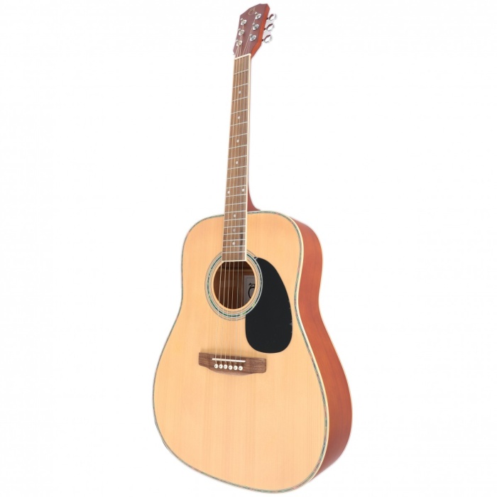 Almira F800N Akustik Gitar - Naturel (Orta Seviye - Dreadnought Kasa) | İleri Seviye İşçilik, Geliştirilmiş İç Balkon Yapısı, Zengin Akustik Projeksiyon | Ölçüler: 41 İnç Standart Dreadnought