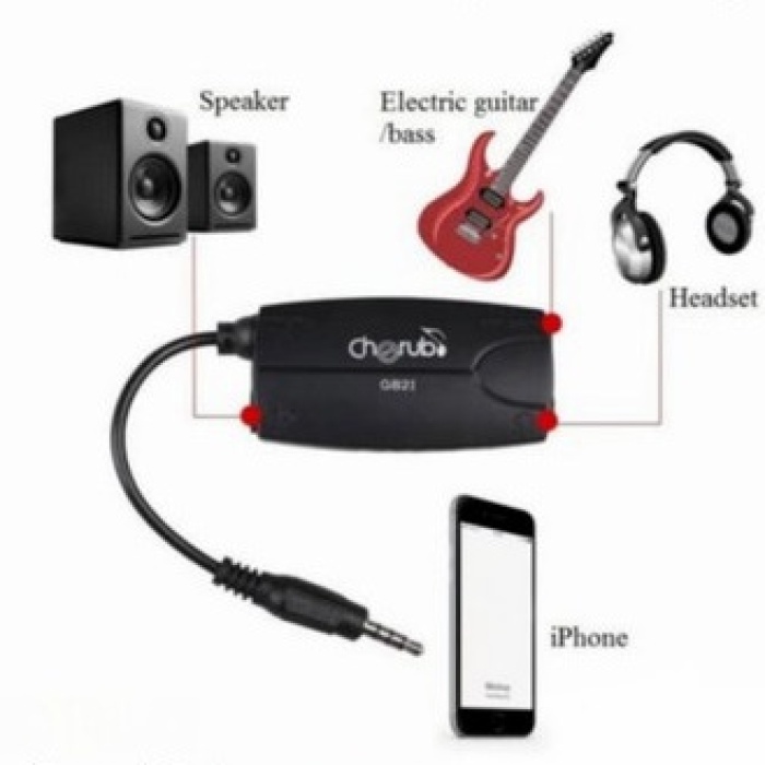 Cherub GB2i iPhone / iPad için Gitar Arayüzü | Mobil Kayıt ve Efekt Uygulamaları İçin