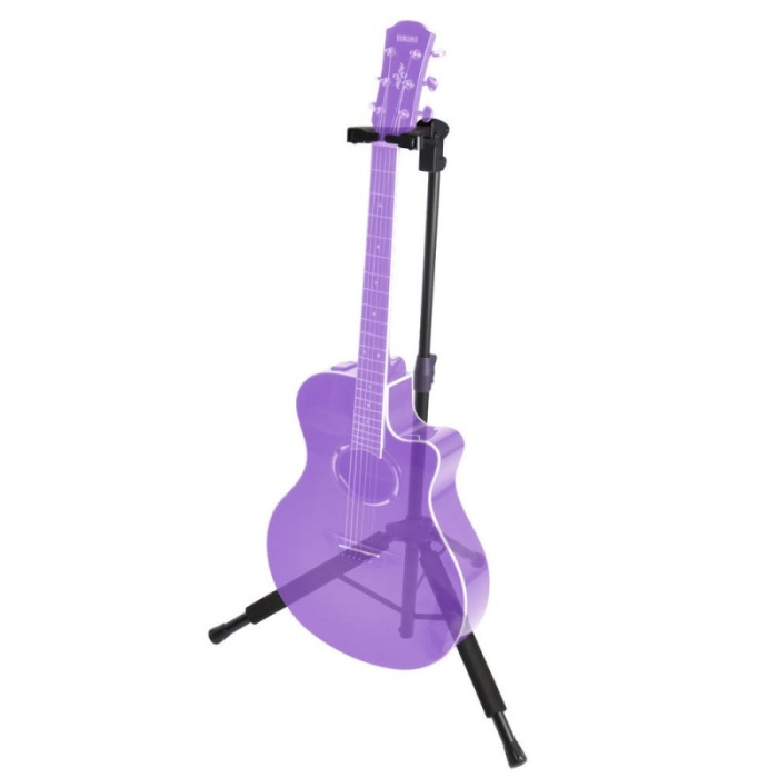 On Stage GS8200 AutoGrip Gitar Standı (Profesyonel - Güvenlikli Sehpa) | Otomatik Kilitleme Mekanizması (AutoGrip), Yükseklik Ayarlı Gövde, Enstrüman Koruyucu Sünger Kaplama | Uyum: Evrensel Gitar Uyumu