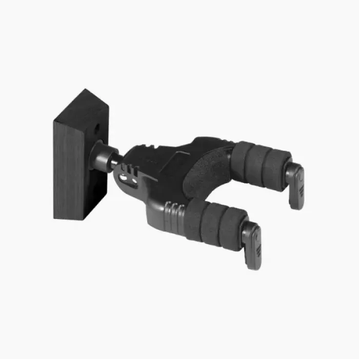 On Stage GS8730BK Duvar Tipi Kilitli Gitar Standı (Siyah) | Ahşap Tabanlı Otomatik Kilit Sistemi