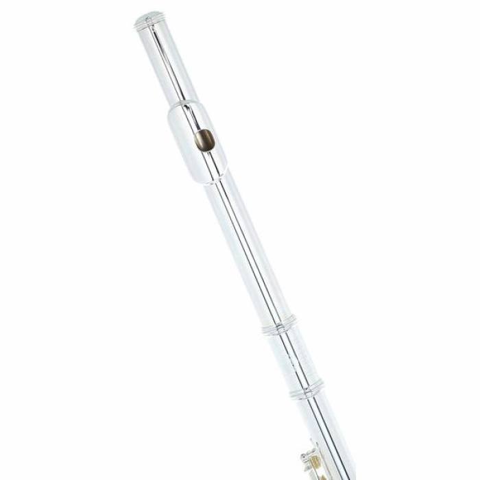 Jupiter JFL-700REC Açık Perdeli Yan Flüt (Üst Segment - Konser Serisi) | Fransız Tuş Sistemi (Açık Perde), Gümüş Kaplama Gövde, E-Mekanizma ve Offset G Dizilimi | Ölçüler: Standart Yan Flüt Boyutu