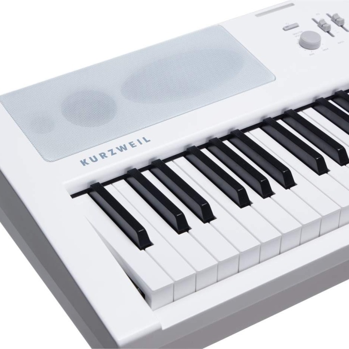 Kurzweil KAE1-WH Taşınabilir Dijital Piyano Beyaz (Orta Seviye) | 88 Tuşlu Hassas Klavye, Dahili Ses Sistemi, Modern Kompakt Tasarım