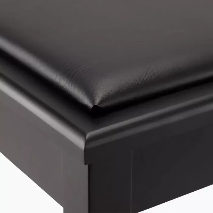 On Stage KB8904B Piyano Taburesi (Profesyonel - Mobilya Tipi Tabure) | Siyah Parlak Bitiş, Geniş Yumuşak Oturma Alanı, Premium Deri Kaplama, Sağlam Ahşap Ayaklar | Ölçüler: 550 x 330 x 480 mm