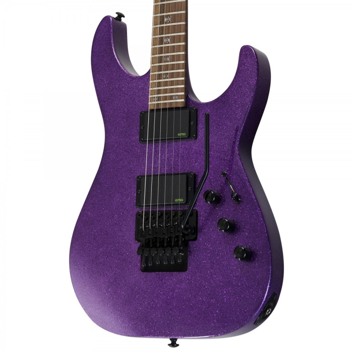 ESP LTD LKH602PSP Kirk Hammett KH-602 Purple Sparkle Elektro Gitar | Neck-Thru (Sap-Gövde Birleşik) Yapı, EMG Bone Breaker Manyetikler, Floyd Rose 1000 Tremolo Sistemi
