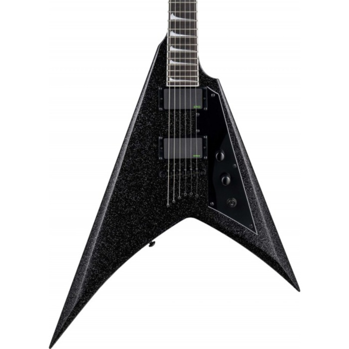 ESP LTD LKHVBLKSP Kirk Hammett KH-V Black Sparkle | Simli Siyah Flying V Kasa