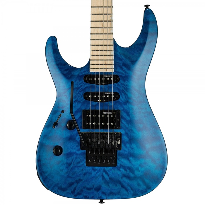 ESP LTD MH-203QM Elektro Gitar See Thru Blue - Solak