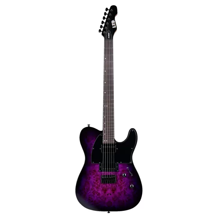 ESP LTD LTE200DXPRB Purple Burst Elektro Gitar (Orta/Üst Segment) | Ihlamur Gövde, Akçaağaç Sap, LTD Manyetikler, Üstün Çalım Konforu