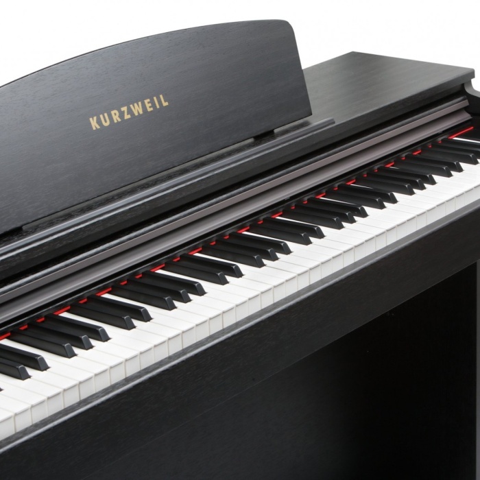 Kurzweil M90-SR Dijital Piyano - Gülağacı (Orta Seviye - Konsol Tipi) | 88 Tuş Tam Ağırlıklı Çekiç Aksiyonu (Hammer Action), 64 Polifoni, Dahili 2-Kanal Kayıt Sistemi | Ölçüler: 1380 x 420 x 815 mm