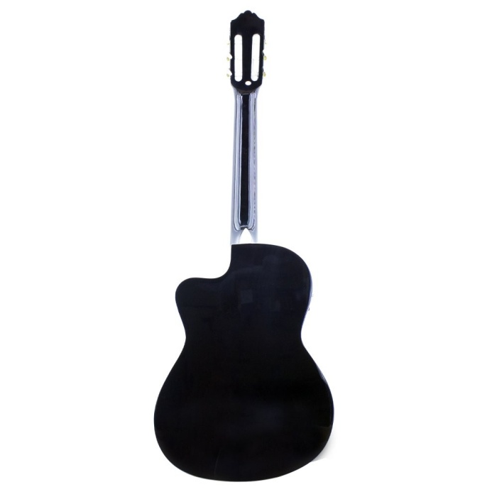 Miguel Angela MA2-CE-N Elektro Klasik Gitar (Orta Seviye - Cutaway Kasa) | Dahili Preamp ve Ekolayzer Sistemi, Naturel Parlak Cila, Alt Perdelere Kolay Erişim | Uyum: 4/4 (Tam Boy) Standart