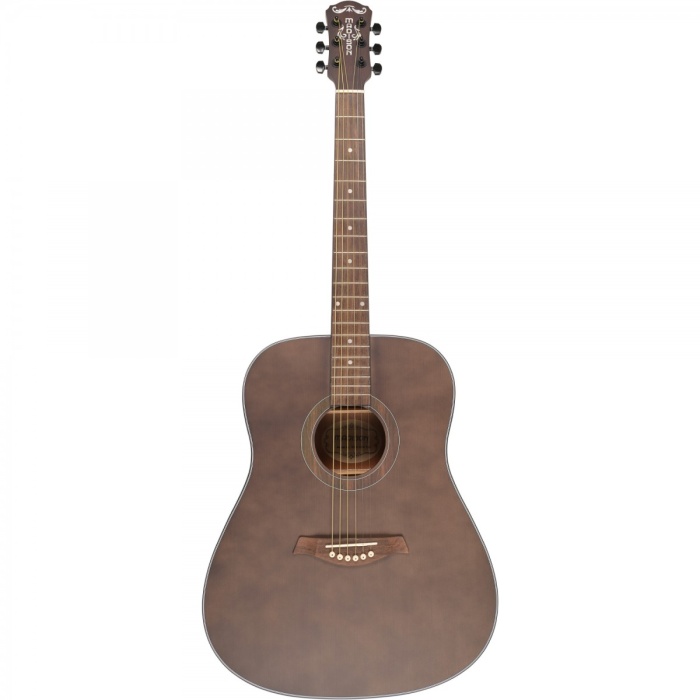 Madison MAG-41M-TBK Akustik Gitar - Şeffaf Siyah (Başlangıç - Trans Black) | Transparent Black (Saydam Siyah) Bitiş, Modern Tasarım, Güçlü Akustik Projeksiyon | Ölçüler: 648 mm Skala Uzunluğu