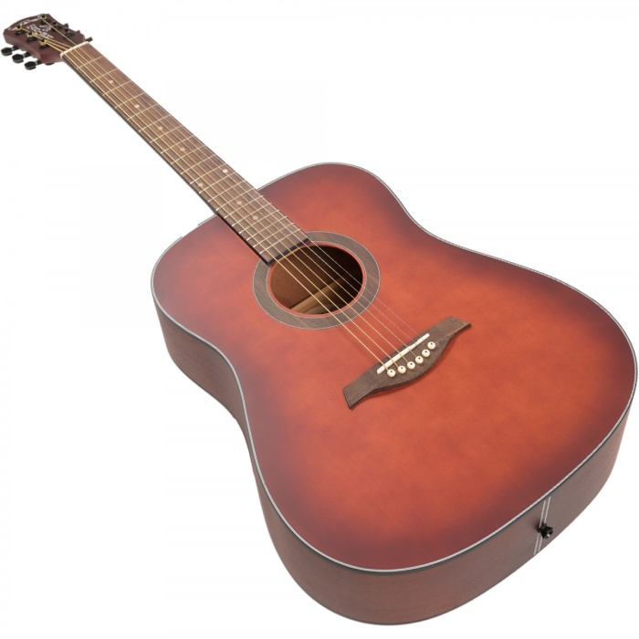 Madison MAG-41M-TRD Akustik Gitar - Şeffaf Kırmızı (Başlangıç - Trans Red) | 41 İnç Dreadnought Kasa, Transparent Red Parlak Bitiş, Ihlamur Gövde, Güçlü Akustik Tını | Ölçüler: 648 mm Skala Uzunluğu