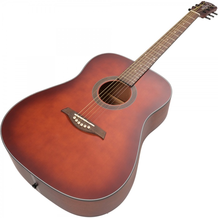 Madison MAG-41M-TRD Akustik Gitar - Şeffaf Kırmızı (Başlangıç - Trans Red) | 41 İnç Dreadnought Kasa, Transparent Red Parlak Bitiş, Ihlamur Gövde, Güçlü Akustik Tını | Ölçüler: 648 mm Skala Uzunluğu