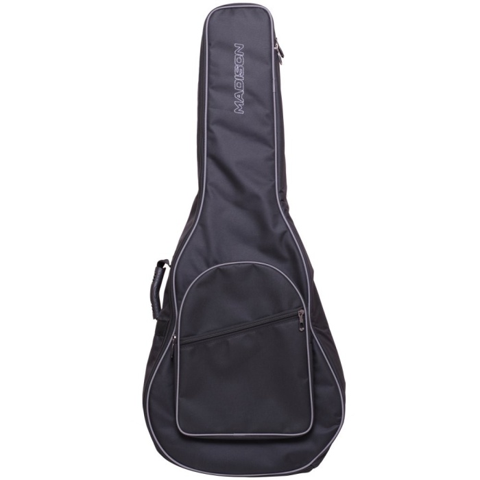 Madison MDGB2-GRY Akustik Gitar Kılıfı - Gri (Eğitim - Su İtici Seri) | Su İtici Polipropilen Kumaş, Temel Darbe Koruması, Geniş Ön Aksesuar Bölmesi | Uyum: Dreadnought ve Jumbo Kasalar