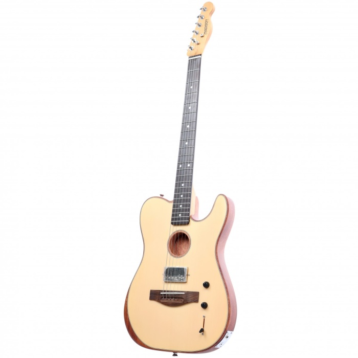 Madison MEAG-TL01-N Elektro Akustik Gitar - Naturel (Profesyonel - Hibrit Tasarım) | Masif Ladin Kapak, Telecaster Kasa Tipi, Karbonize Akçaağaç Sap, Piezo Eşikaltı Manyetik Sistemi | Ölçüler: 648 mm Skala Uzunluğu