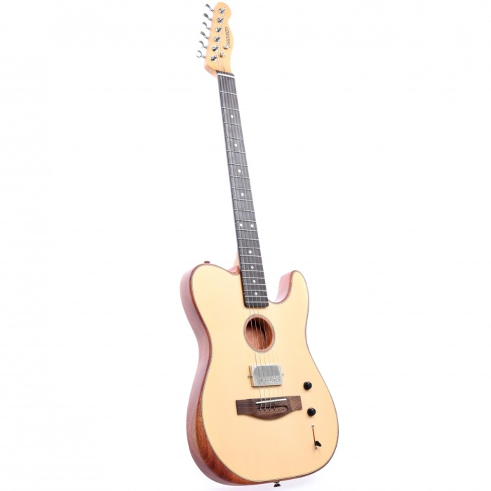 Madison MEAG-TL01-N Elektro Akustik Gitar - Naturel (Profesyonel - Hibrit Tasarım) | Masif Ladin Kapak, Telecaster Kasa Tipi, Karbonize Akçaağaç Sap, Piezo Eşikaltı Manyetik Sistemi | Ölçüler: 648 mm Skala Uzunluğu