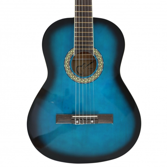 Almira MG917-BLS Klasik Gitar - Blue Sunburst (Başlangıç - 4/4 Boy) | Mavi Sunburst Kaplama, Akçaağaç Klavye Hissi, Öğrenci Dostu Sap Profili | Uyum: 4/4 (Tam Boy) Standart