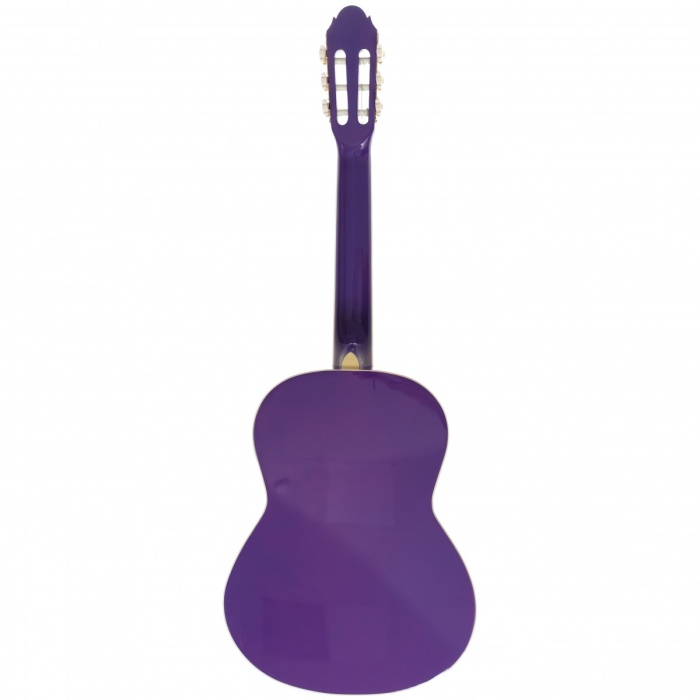 Almira MG917-PRP 4/4 Klasik Gitar - Mor (Başlangıç - Tam Boy) | Canlı Mor Parlak Cila, Standart Sap Genişliği, Yeni Başlayanlar İçin Ekonomik Çözüm | Uyum: Yetişkin ve Gençler İçin 4/4 Standart