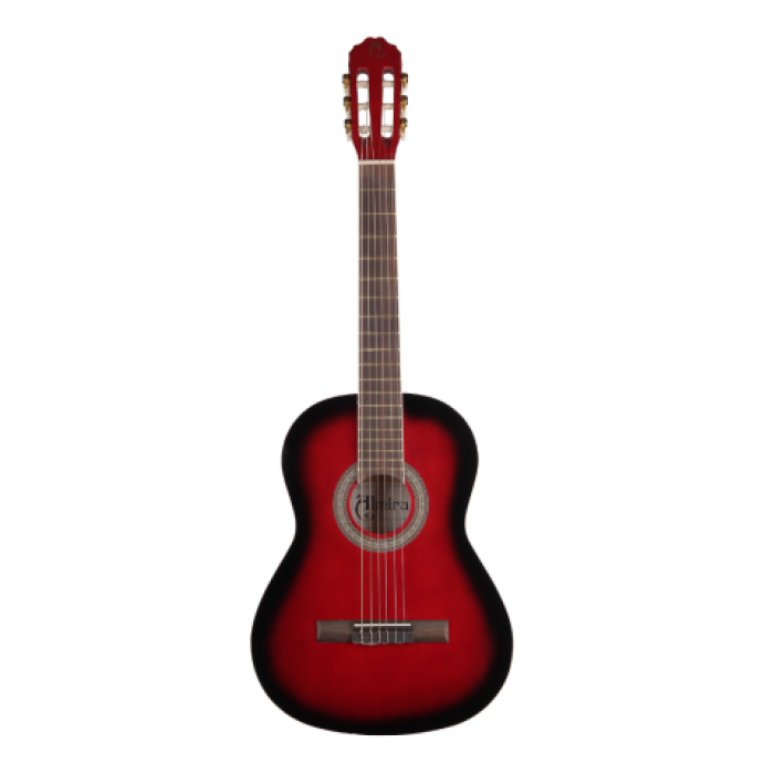 Almira MG917-RDS 4/4 Klasik Gitar - Red Sunburst (Başlangıç - Tam Boy) | Kırmızı Sunburst Finish, Akustik Rezonansı Yüksek Gövde, Kararlı Akort Burguları | Uyum: Yetişkin ve Gençler İçin 4/4 Standart