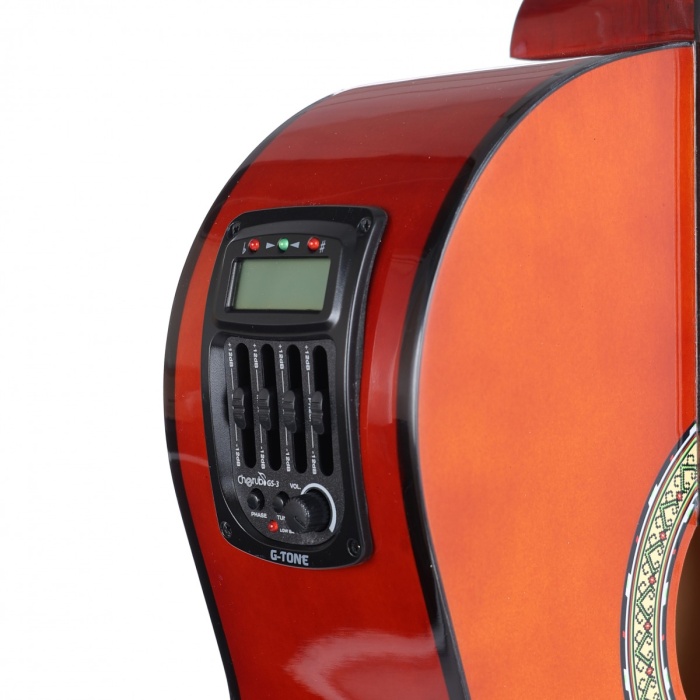 Almira MG917CE-WA Elektro Klasik Gitar - Naturel (Orta Seviye - Cutaway) | Ceviz Rengi (Walnut) Bitiş, Sıcak Akustik Tını, Eşikaltı Manyetik Sistemi | Uyum: Sahne ve Pratik Kullanımı