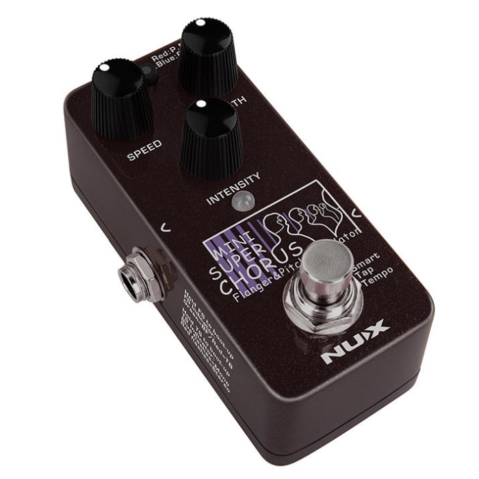 NUX NCH-5 Mini SCF Chorus Flanger (Profesyonel - Stereo Modülasyon) | Klasik SCF Devre Saygısı, Chorus/Flanger/Pitch Modülasyon, Stereo Çıkış Desteği, Ultra Düşük Gürültü | Ölçüler: Mini Seri Kasa