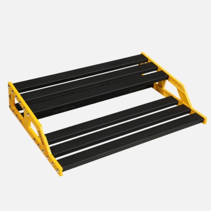 NUX NPB-M Bumblebee Medium Pedalboard (Profesyonel - Orta Boy) | Hafif ve Dayanıklı Modüler Yapı, 8-10 Pedal Kapasitesi, Su Geçirmez Çanta ve Aksesuar Gözü | Ölçüler: 243 x 445 x 90 mm