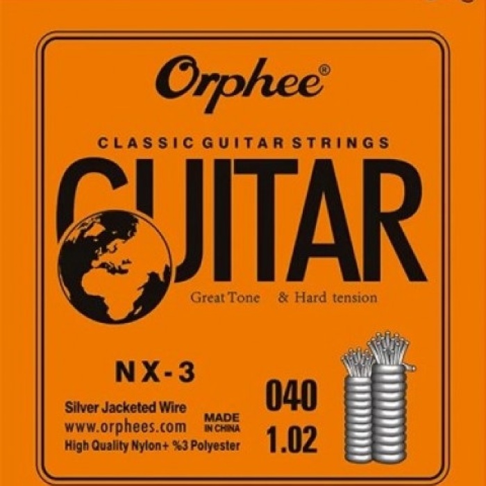 Orphee NX-3 Klasik Gitar Sol (G) Teli - 3. Tel (Aksesuar - Yedek Tek Tel) | Hassas İmalat, Hızlı Tepki Veren Esnek Yapı, İdeal Ses Projeksiyonu | Uyum: Tüm Klasik Gitarlar