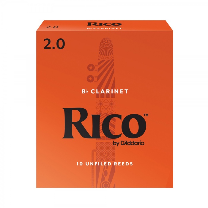 DAddario RCA1020 Rico Orange Box Sib (Bb) Klarnet Kamışı No: 2.0 (Başlangıç/Eğitim) - 10lu Paket | Klasik Turuncu Kutu, Caz ve Eğitim İçin İdeal Esneklik