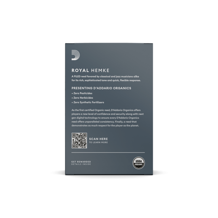 DAddario RHKP10ASX200 Frederick Hemke Alto Saksafon Kamışı No: 2.0 (Profesyonel) - 10lu Paket | Kısa Vamp, Fransız Kesim ve Koyu/Zengin Tını