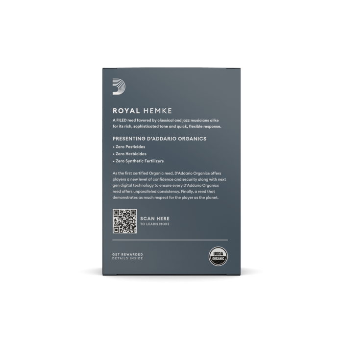 DAddario RHKP10SSX200 Frederick Hemke Soprano Saksafon Kamışı No: 2.0 (Profesyonel) - 10lu Paket | Kısa Vamp ve Fransız Kesim (Filed), Koyu ve Zengin Tını