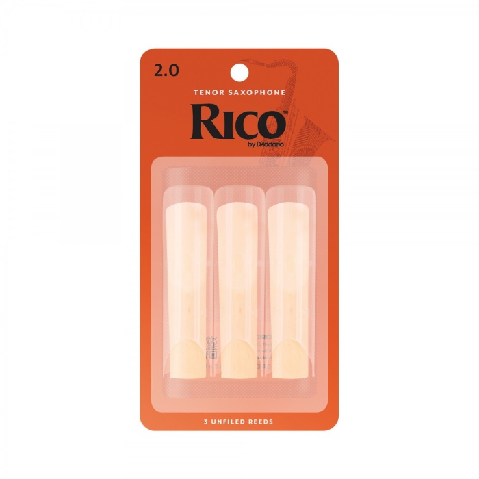 DAddario RKA0320 Rico Orange Box Tenor Saksafon Kamışı No: 2.0 (Başlangıç/Eğitim) - 3lü Paket | Klasik Turuncu Kutu, Kolay Çalım ve Ekonomik Deneme Paketi