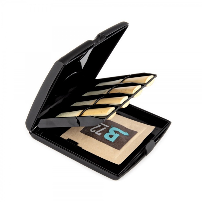 DAddario RVCASE04 Rico Vitalizer Nem Kontrollü Kamış Kutusu (8li) | Klarnet, Alto ve Soprano Saksafon Uyumlu, 8 Adet Kapasite, Sabit Nem Düzeyi Sağlar