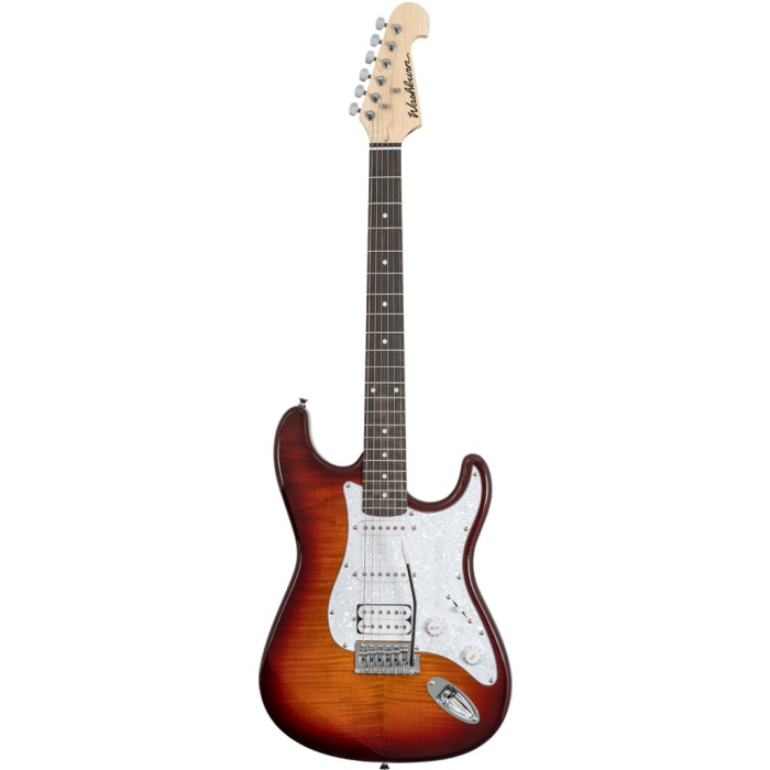 Washburn SDFSB Sonamaster Deluxe Elektro Gitar (Sunburst) | Klasik Sunburst Cila Çok Yönlü Rock Tonları