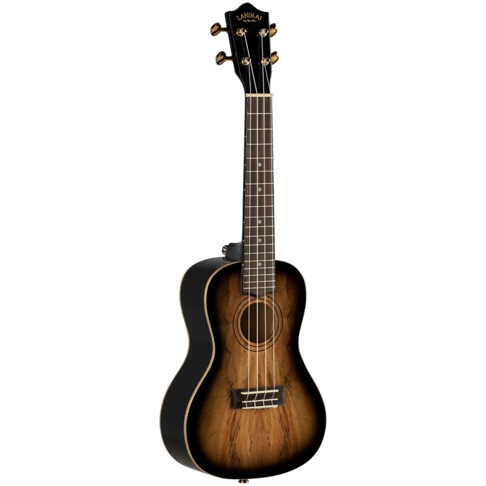 Lanikai SMBB-TX Spalted Maple Tenor Ukulele (Limitli Seri - Koleksiyonluk) | Egzotik Desenli Akçaağaç (Spalted Maple) Gövde, Tenor Boy ile Geniş ve Rezonanslı Ses, Siyah Kenar Şeritleri | Ölçüler: Tenor Boy / 17 İnç Skala