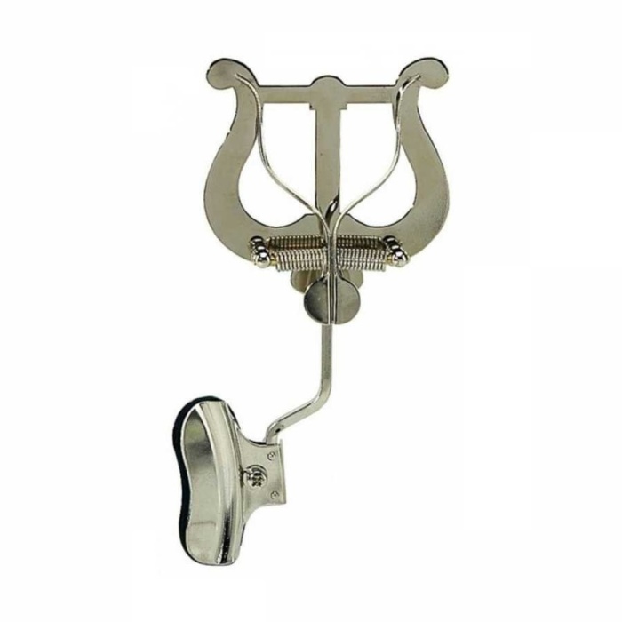 Fox TLR-01 Trombon Maşası (Aksesuar - Lyre) | Nota Kağıdı Tutucu, Nikel Kaplama Güçlü Yay Mekanizması, Kolay Montaj | Uyum: Standart Trombon ve Bariton Boru Çapları