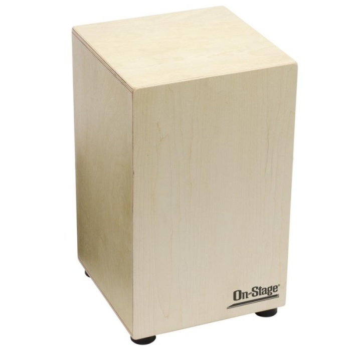 On Stage WFC3200 Cajon (Profesyonel - Akçaağaç Gövde) | Ayarlanabilir Kort (Internal Snare), Kaymaz Oturma Alanı, Zengin Bas ve Keskin Slap Tonları | Ölçüler: 30 x 30 x 48 cm