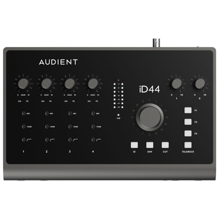 Audient AUDIENT 04 0012 iD44 MKII USB Ses Kartı (Üst Segment) | 20 Giriş 24 Çıkış, A Sınıfı Konsol Preamp, Masaüstü Stüdyo Çözümü