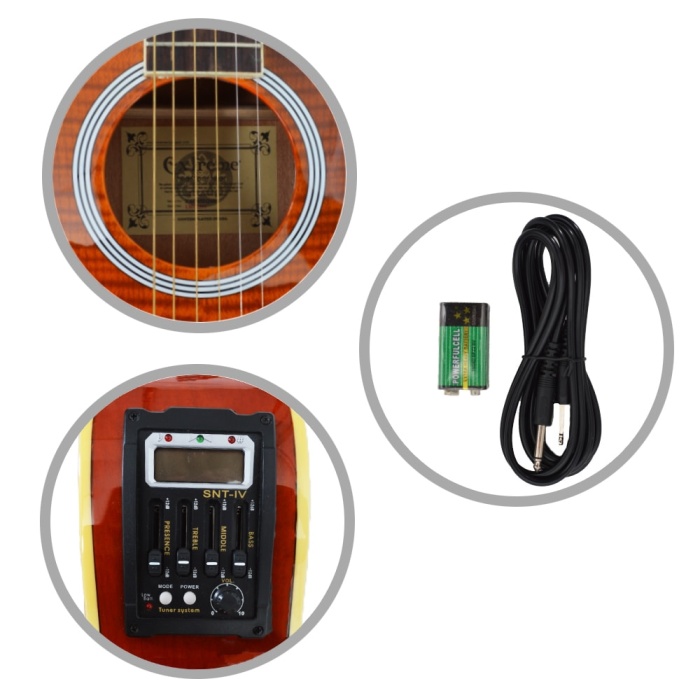 Extreme XAC45EQ4BS Sahne Gitarı (Sunburst) | Geleneksel Renk Modern Özellikler