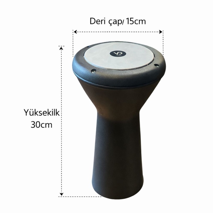 Rhythm Percussion 100-DK 6 Döküm Darbuka | Ağır Döküm Gövde Güçlü Bas ve Keskin Tiz Sesler El Yapımı Geleneksel İşçilik