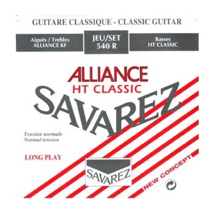 Savarez 540R Klasik Gitar Tel Seti - Alliance HT Classic (Normal Tension) | KF Alliance Karbon Tizler, Geleneksel HT Classic Gümüş Baslar, Berrak ve Dengeli Akustik Rezonans | Uyum: Normal Tansiyon (Orta)