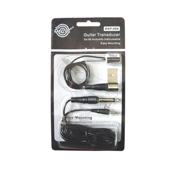 Belcat EGT-202 Yapıştırma Çiftli Kontakt Gitar Manyetiği | Delme Gerektirmeyen Montaj Her Enstrümana Uygun Net Sinyal