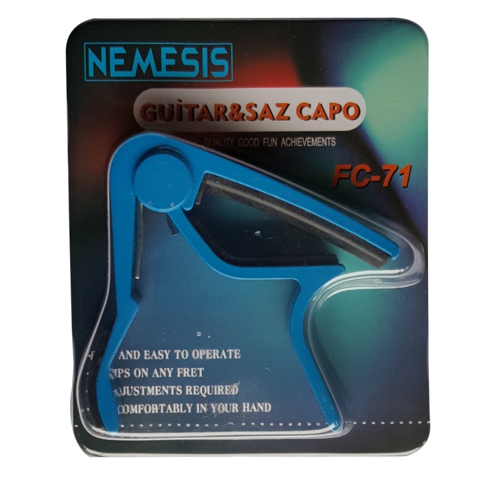 Nemesis FC-75/BL Gitar Kaposu (Mavi) | Şık Mavi Kaplama Hassas Ayar Gerektirmeyen Tasarım Sahne ve Stüdyo Kullanımı İçin İdeal