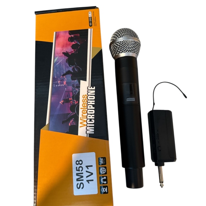 Focus FSM-58 Telsiz Mikrofon Sistemi - El Tipi (Eğitim - Tekli Set) | UHF Frekans Aralığı, Kardioid Dinamik Kapsül, Parazit Önleyici Devre Yapısı ve Kolay Kurulum | Uyum: Okul, Toplantı Salonu ve Canlı Performans Kullanımı