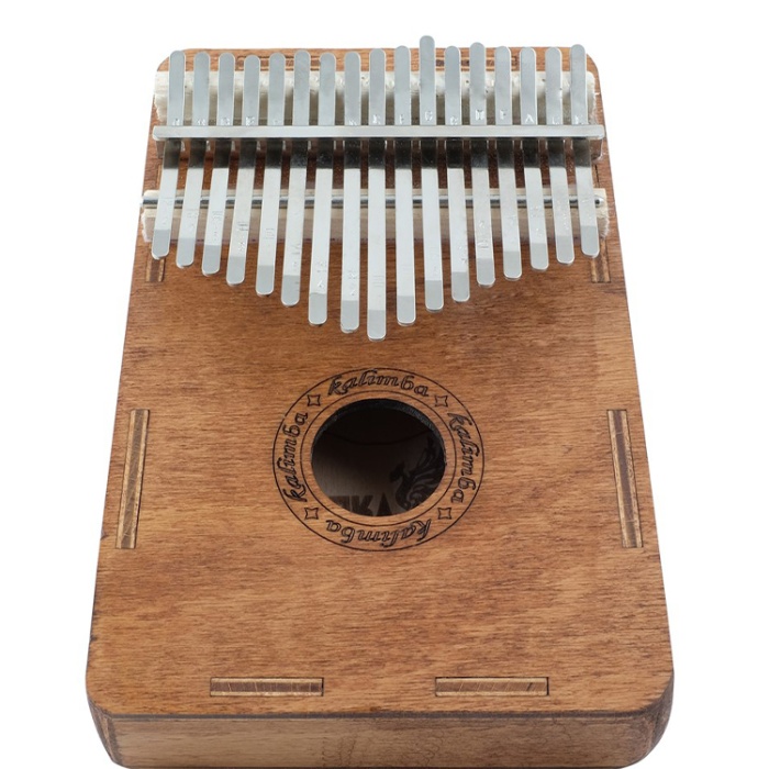 Anka KAL17 17 Tuşlu Kalimba (Başparmak Piyanosu) | Maun Ağacı Gövde Oyma Notalar Dinlendirici Mistik Ses
